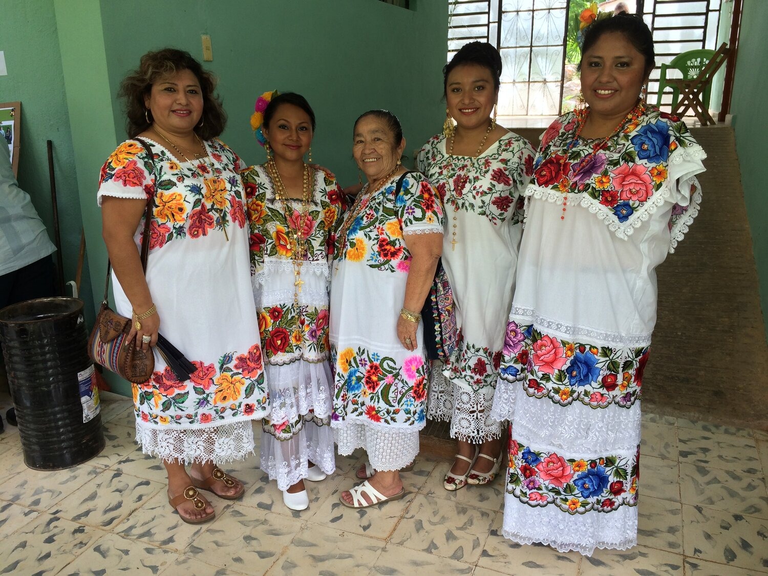  - Yucatec Maya women with traditional dress in Valladolid, Yucatan, Mexico. (Photo Credit: Russ Bodnar)