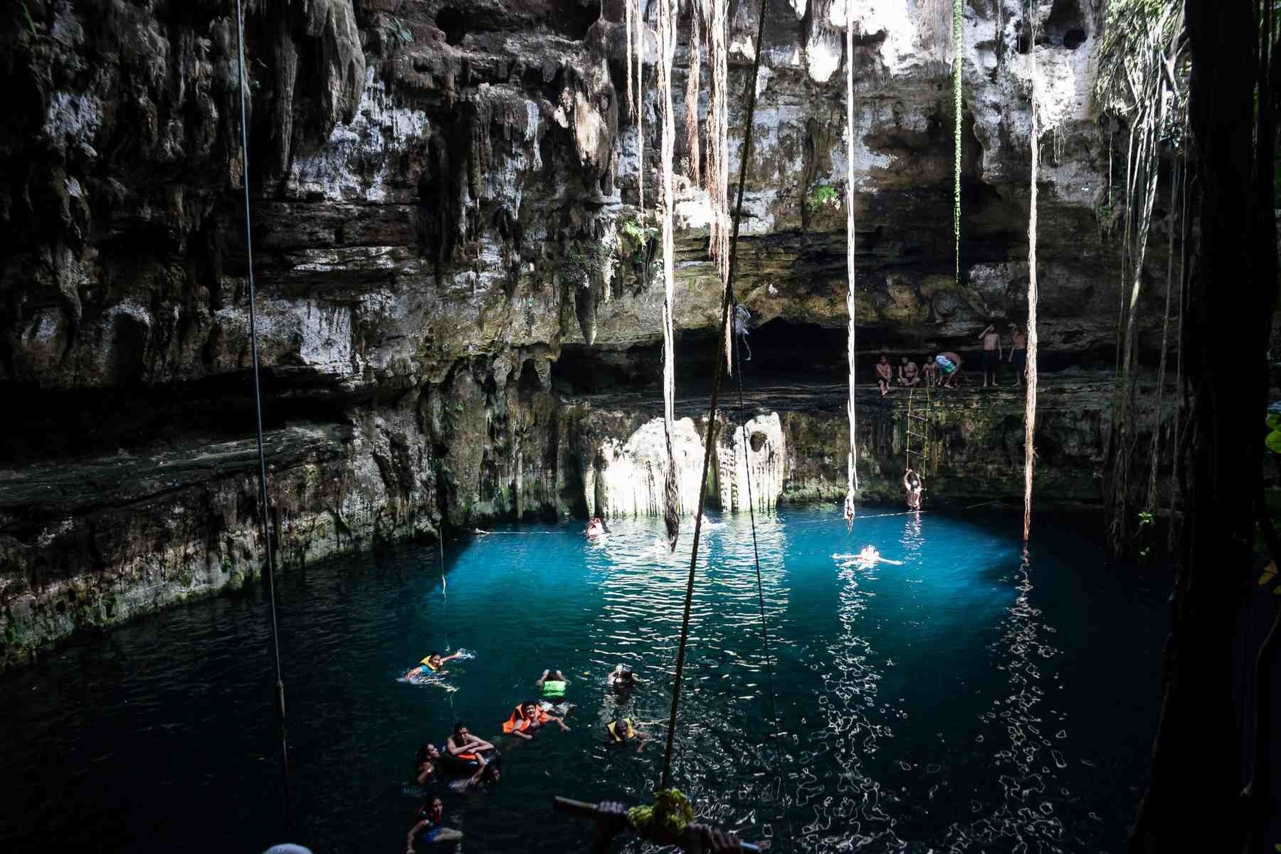  - A cenote is a natural sinkhole in certain areas of the Yucatan peninsula. The origin of the word is from the Yucatec Mayan language—ts’onot. They have been important sources of water for thousands of years. (Photo Credit: Diana Hernandez, Yakanal)